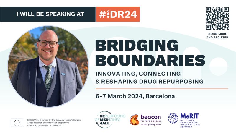 This week CDRC and CURE ID members are traveling to Barcelona for the International Drug Repurposing Conference: Bridging boundaries for Innovative Drug Repurposing. Join them on 6-7 March 2024 at Sant Pau Art Nouveau World Heritage Site Sant for #iDR24 #DrugRepurposing