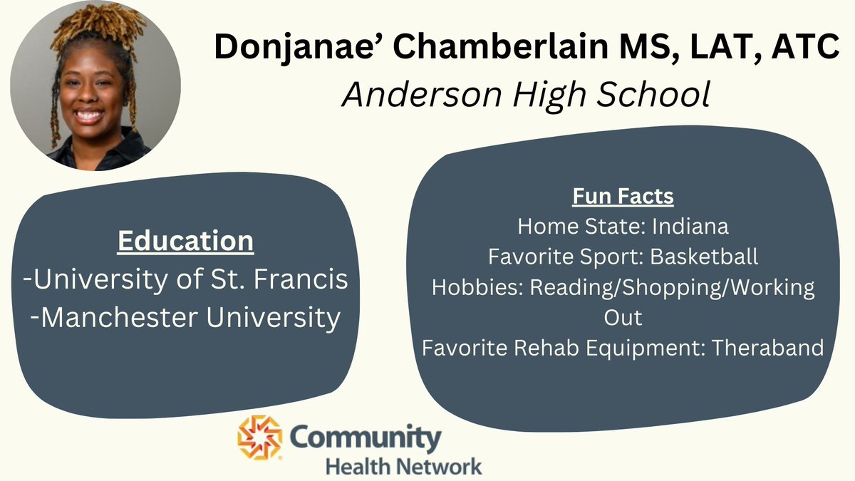 Thank you to Donjanae' Chamberlain for providing exceptional care for Anderson High School student-athletes! #NATM2024 #CHNW @ahsindians @CHNw