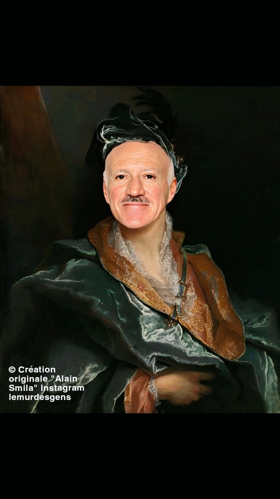 #DidierDeschamps   Actuellement sur ma page Instagram 😉 😋

'D'après une vraie toile de l'artiste Nicolas de Largillière 1721'