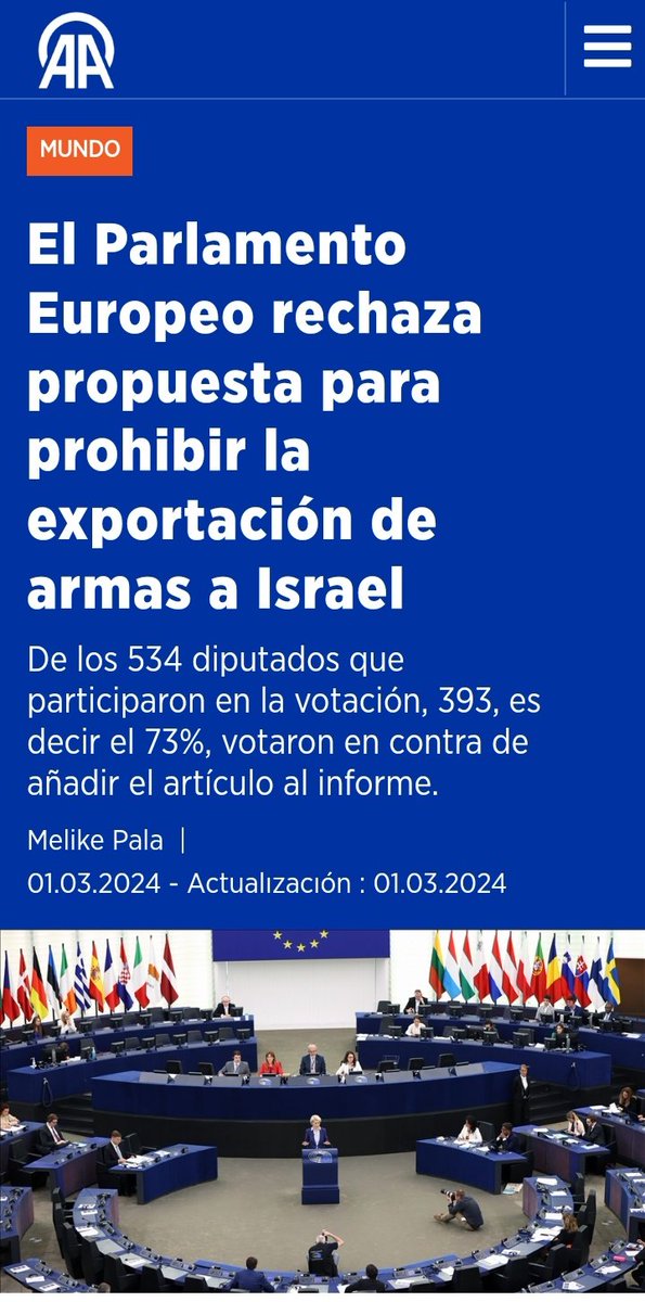 David_qva's tweet photo. Parlamento Europeo pide sanciones contra Cuba por supuestas "violaciones a los derechos humanos", y al mismo tiempos se niega a prohibir la exportación de armas a Israel que ha asesinado a 30.000 palestinos en 150 días... ¿De que derechos humanos hablan en ese "Parlamento"? https://t.co/PCMfljLoQn