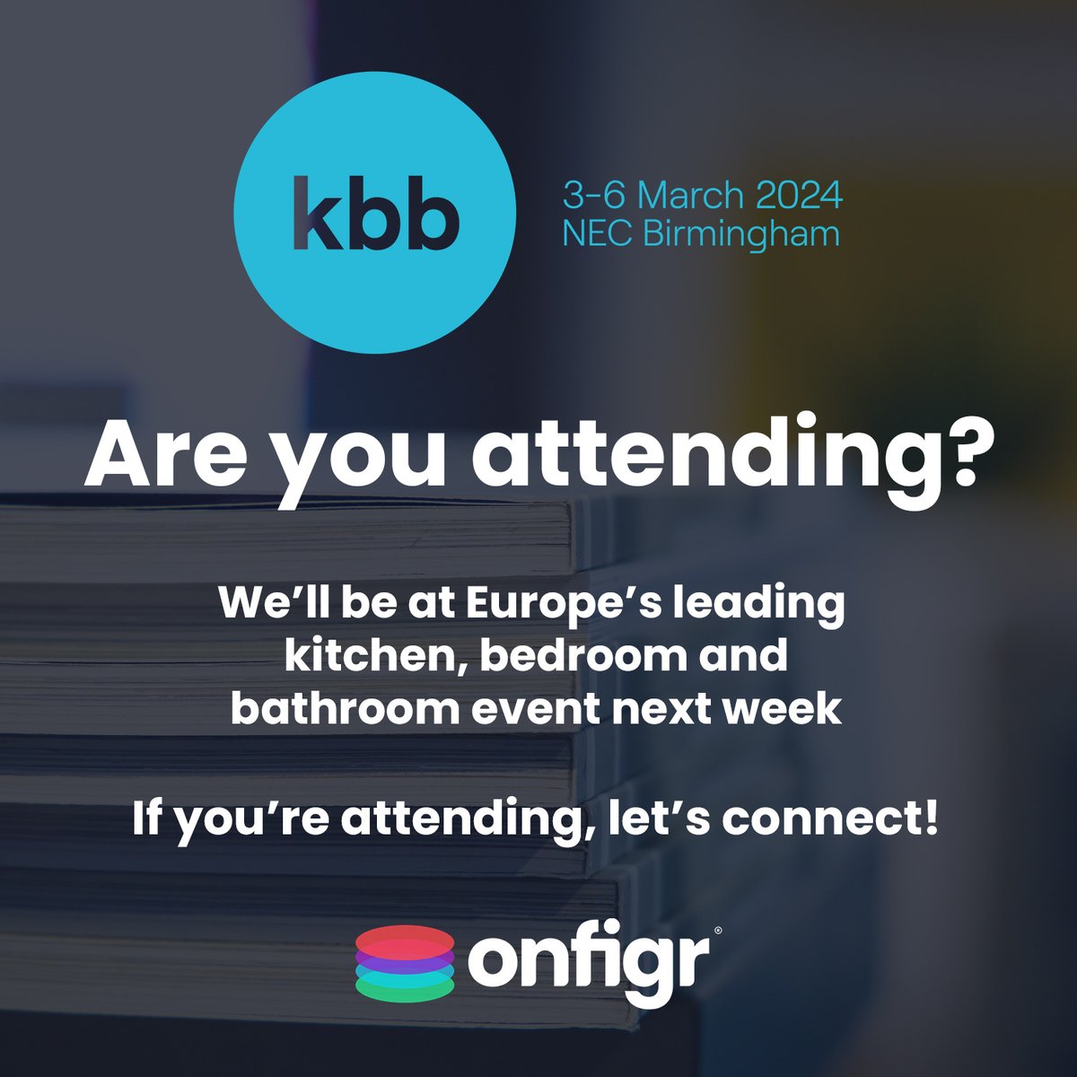 onfigr's tweet photo. We're gearing up for #KBB2024 next week &amp; can't wait for the opportunity to network &amp; share how Onfigr can make your #kitchen, #bedroom &amp; #bathrooms come to life!
If you're attending KBB 2024, be sure to say hello
#KBB #visualizers #configurators #businessdevelopment #networking https://t.co/lFl2zuGjuv