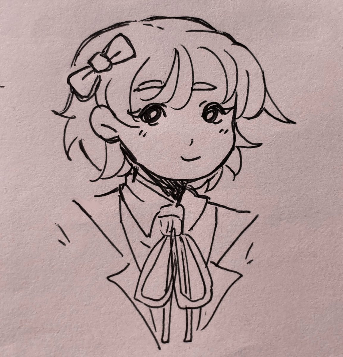 ayumi and nana doodles i did during a lecture yesterday, featuring my bad japanese handwriting #corpseparty