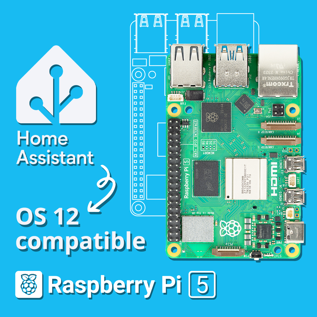🆕 Bonne nouvelle pour les utilisateurs de #HomeAssistant 🏡 🔥 La version Home Assistant OS 12 permet un support complet du #RaspberryPi5 ! 🆙 Profitez d'une expérience encore plus fluide (sauvegarde +rapide et MAJ auto des modules) ! En détails 👉 home-assistant.io/blog/2024/02/2…
