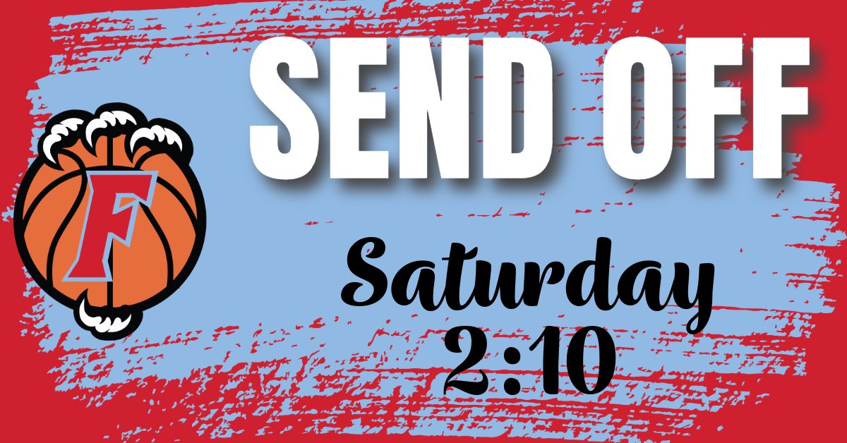 🔴🏀🔵 𝗦𝗨𝗣𝗣𝗢𝗥𝗧 𝗧𝗛𝗘 𝗟𝗔𝗗𝗜𝗘𝗦 Sat (3/2) @ 2:10 Send Off for Girls Basketball for their first-ever STATE Championship game We hope Falcon Nation & the Forest Acres community will join us by wearing Flora gear, making signs, & cheering them on as they board the bus!