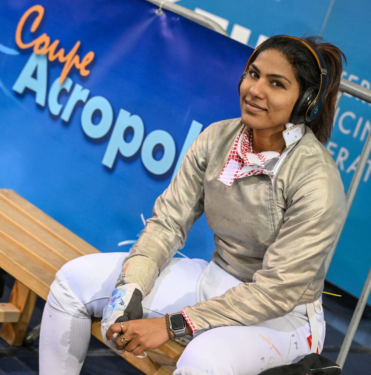 Day 1 ✅👍🏼 of COUPE ACROPOLIS 2024. On the Piste tomorrow for Top 64 🤺🇮🇳 fencingworldwide.com/de/12155-2023/… 📸 @augustobizzi