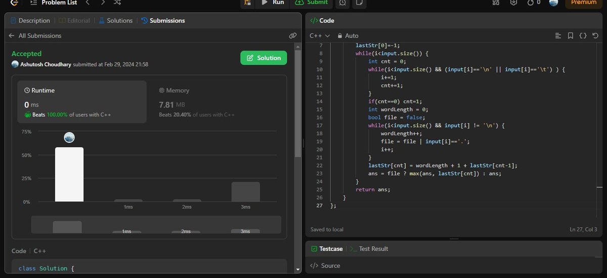 AshuJatt6's tweet image. #75daysofcodechallenge   
-Day 71/75
LeetCode Problem Name:
1. Lexicographical Numbers.
2. First Unique Character in a String.
3. Longest Absolute File Path.
4. Find the Difference
#RameshwaramCafe #Blast 
Rihanna
श्रीराम जन्मभूमि अयोध्या
Jamnagar