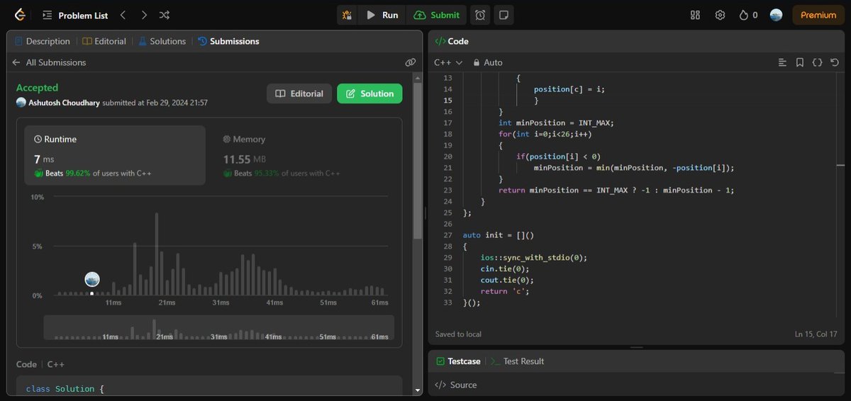 AshuJatt6's tweet image. #75daysofcodechallenge   
-Day 71/75
LeetCode Problem Name:
1. Lexicographical Numbers.
2. First Unique Character in a String.
3. Longest Absolute File Path.
4. Find the Difference
#RameshwaramCafe #Blast 
Rihanna
श्रीराम जन्मभूमि अयोध्या
Jamnagar