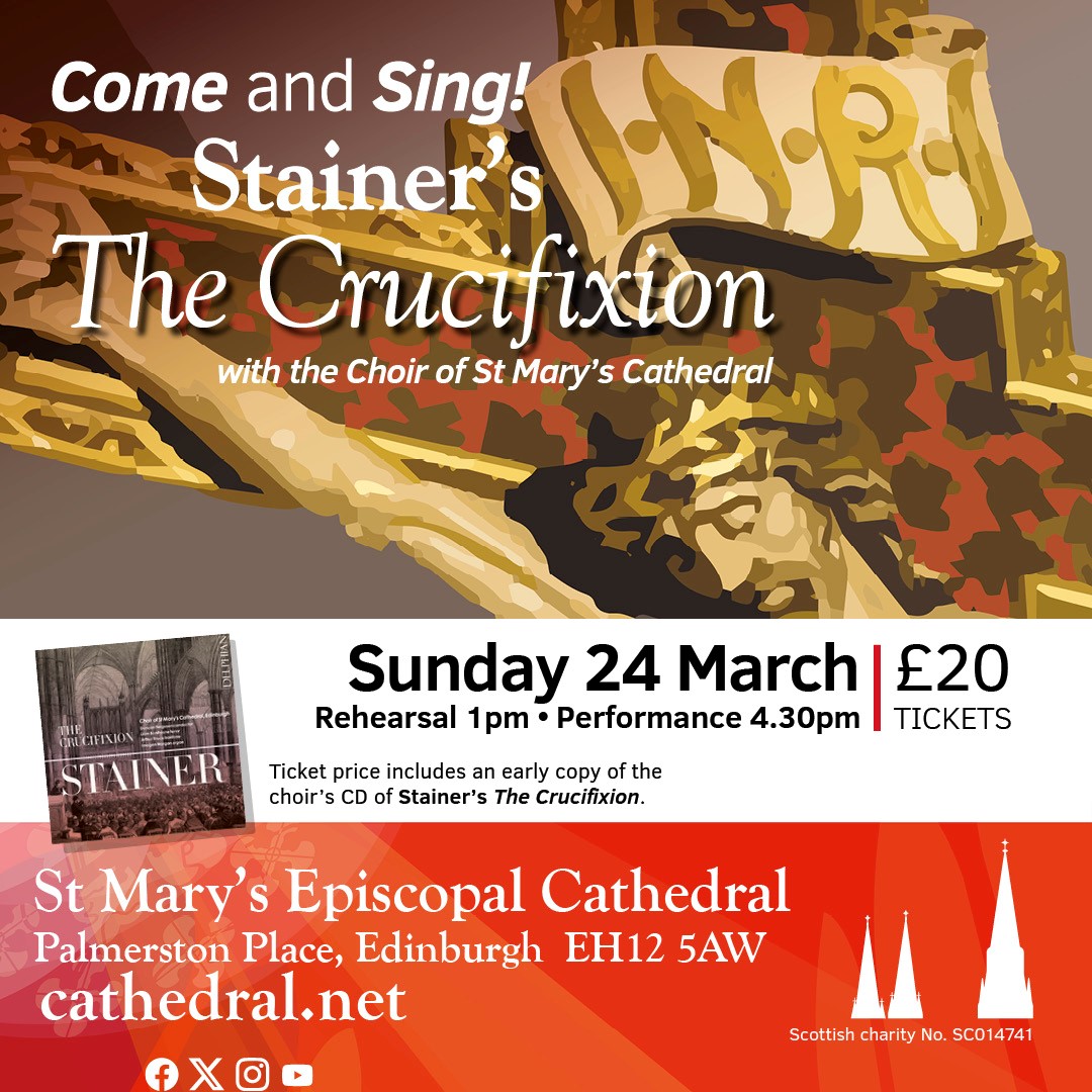 Thanks to all who came to our Sunday services today; wonderful to worship with you all. If you love our choir, and would love to sing alongside them, don't miss our Come and Sing, three weeks today! Tickets still available for all voice parts. cathedral.net/event-details-…