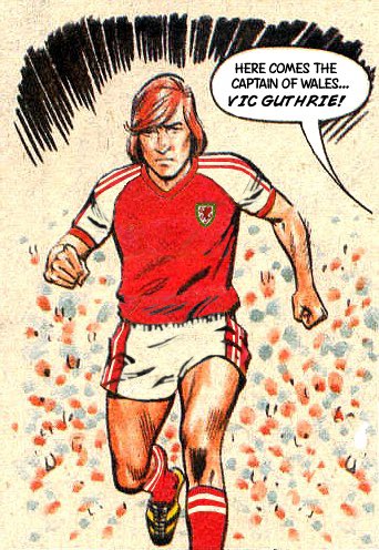 #RoyoftheRovers Superbrat Vic Guthrie in classic Wales kit for #StDavidsDay