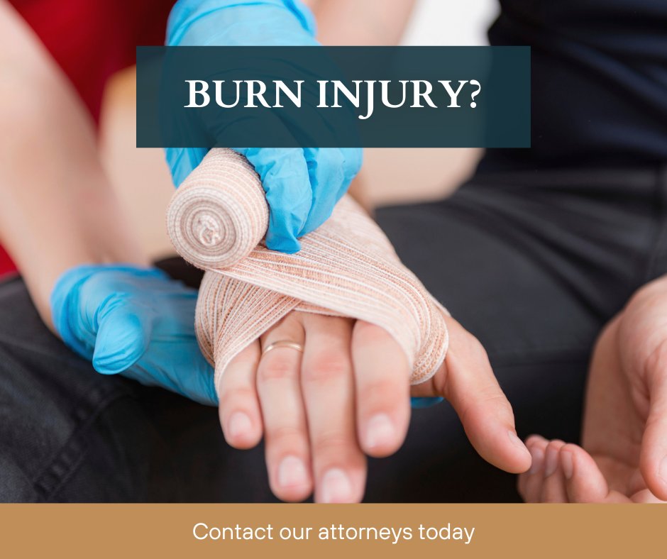 Are you or a loved one dealing with a burn injury? Our catastrophic injury attorneys are here to fight for your rights and get you the compensation you deserve. Contact us for a free case evaluation. 
#BurnInjury #CatastrophicInjuryAttorney

bit.ly/3J8qzyf