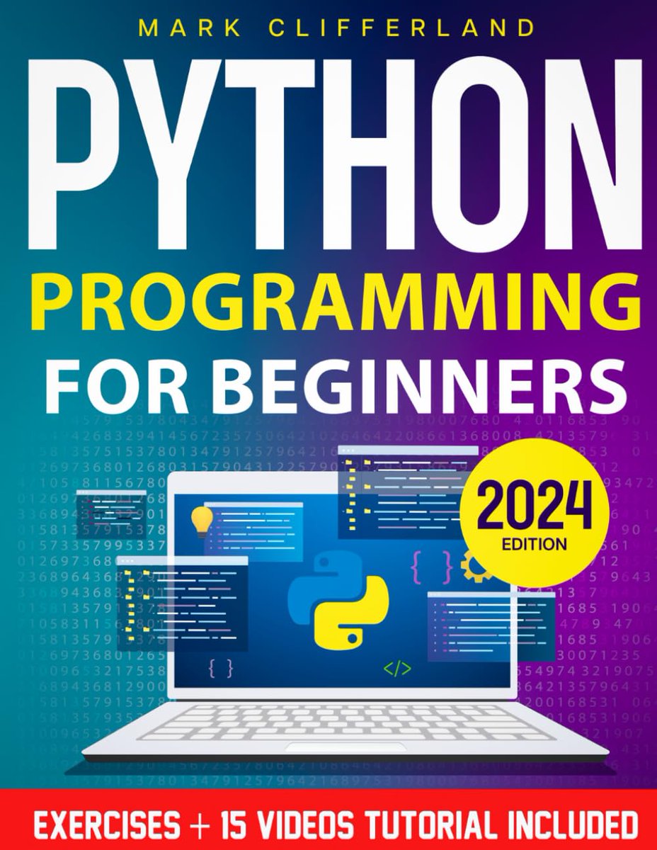 clcoding's tweet image. Python Programming for Beginners: Unlock the Secrets of High-Demand Skills | Learn Python Programming from Zero to Hero with Real-World Exercises &amp;amp; Samples for a Successful Career in the IT Industry amzn.to/3uJSxh7