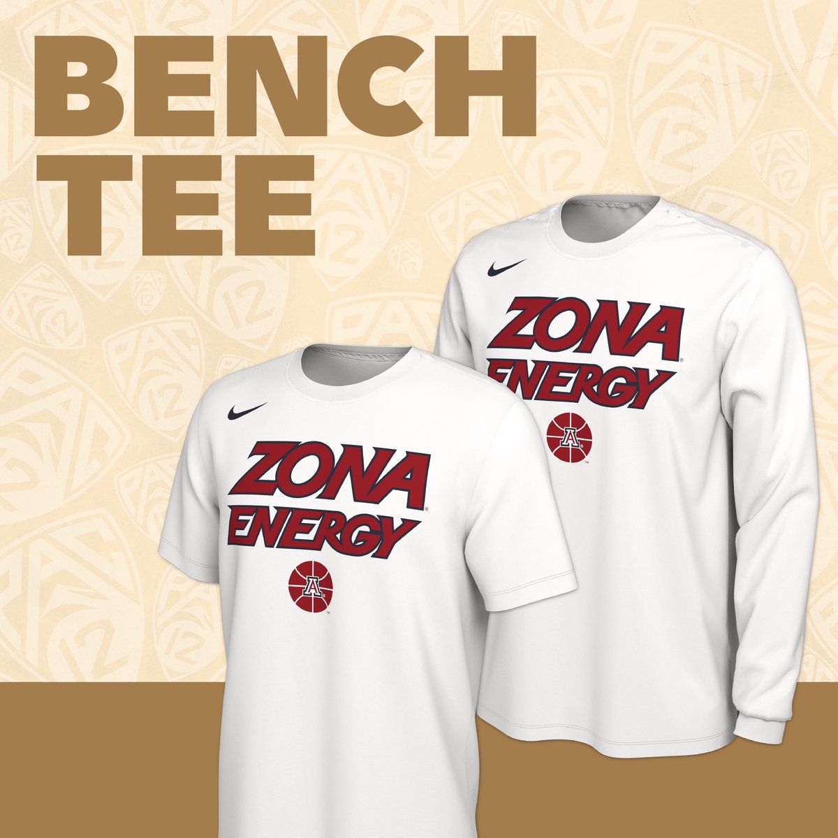 Get ready for the Pac-12 Tournament with this year’s official Bench Tee!! 🏀👕 Shop now: shop.arizona.edu/sports/basketb…