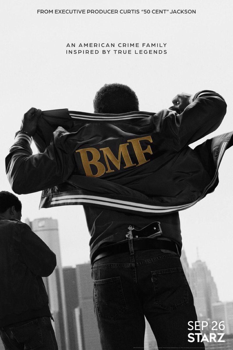 MAIRTVCRAVE's tweet photo. BMF new season premieres tonight on @STARZ at 8β―PM EST
#bmf #bmfstarz #startz https://t.co/2Nt1pCSKa4