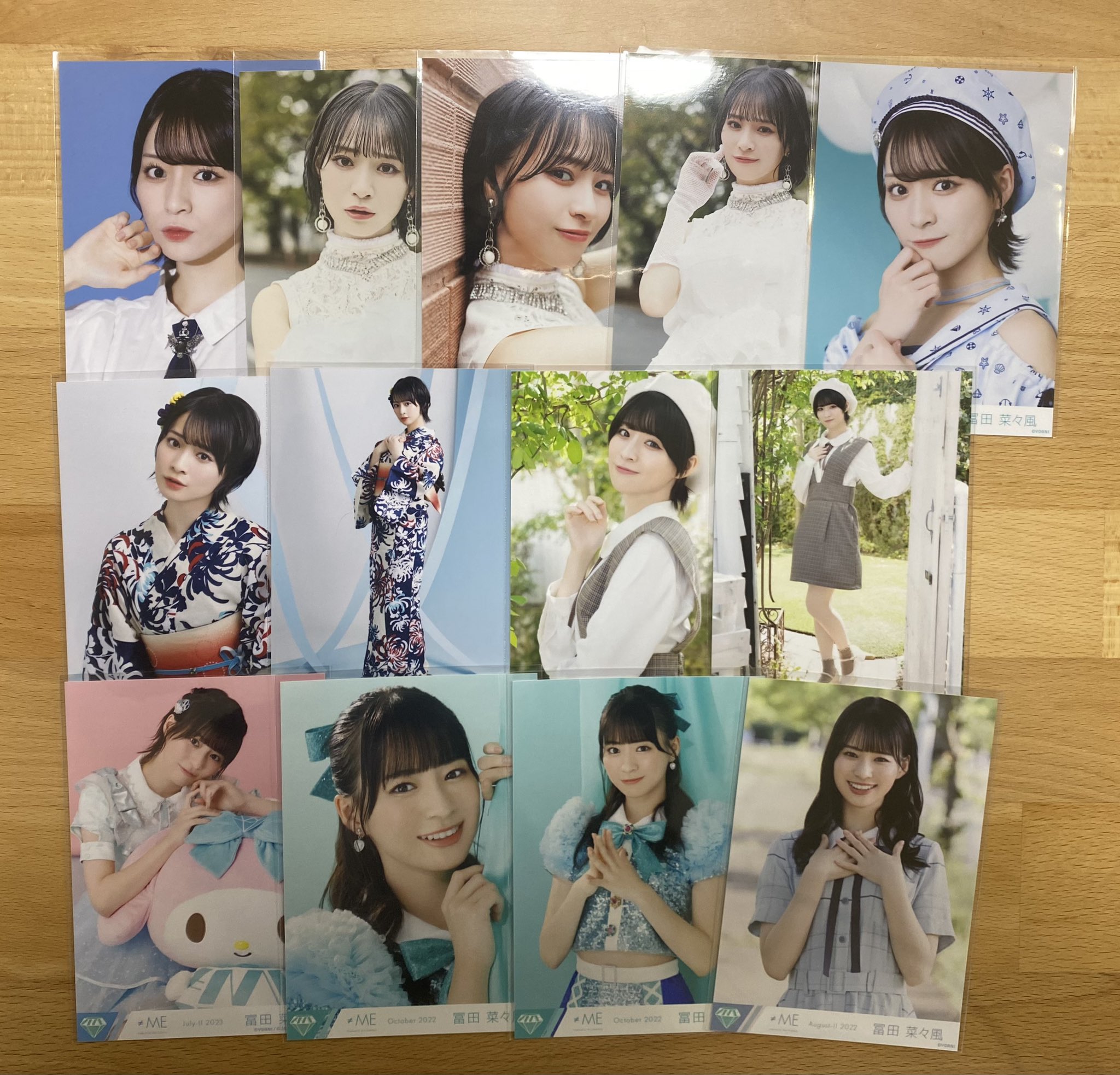 ノイミー 冨田菜々風 モブノデレラ 生写真 直筆 イラコメあり ノイミー