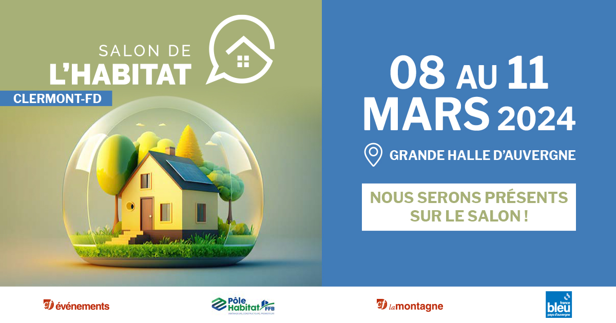 PolygoneSA's tweet image. 🔑 | 𝐒𝐚𝐥𝐨𝐧 𝐝𝐞 𝐥'𝐇𝐚𝐛𝐢𝐭𝐚𝐭 𝐝𝐞 𝐂𝐥𝐞𝐫𝐦𝐨𝐧𝐭-𝐅𝐞𝐫𝐫𝐚𝐧𝐝
Nous vous donnons rendez-vous sur le STAND G8 du 08 au 11 Mars 2024 à la grande halle d'Auvergne !
😍 Venez découvrir nos différentes offres en accession sur le Puy-de-Dôme : Mozac, Issoire ou à Orcet !