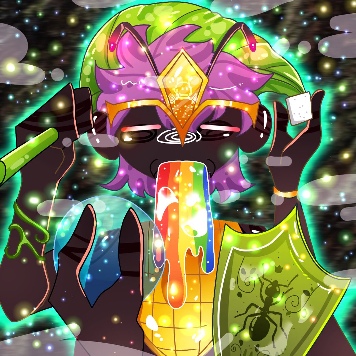 Honorary 1/1 Legendary Spotlight - <a href="/TheColonyNFT__/">The Colony</a> 

The Queen's Aide : Colonick 🐜 - A master of strategy within the hive. His wisdom guides the colony's survival and prosperity. Colonick ensures harmony and progress throughout Celestia.