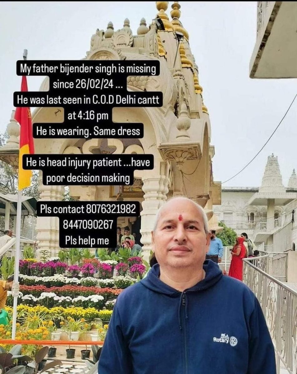 Got this on WhatsApp just now.
Ex Navy Man Missing 
Please spread the word so that he can be united with his family asap.