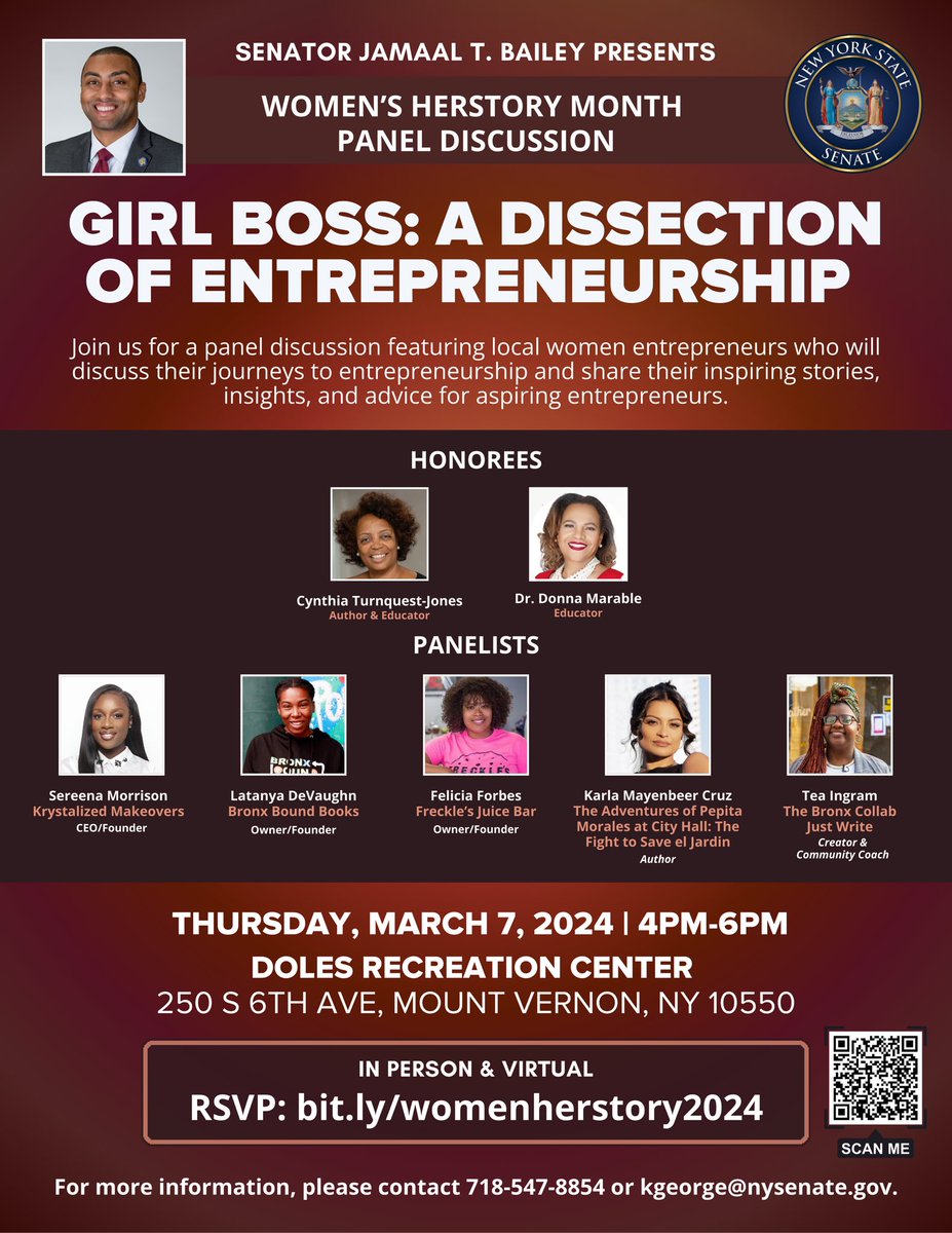 Join us for a panel discussion on Thursday, March 7th from 4-6pm in Mount Vernon featuring local women entrepreneurs who will discuss their journeys to entrepreneurship and share their stories and insights for aspiring entrepreneurs. RSVP: bit.ly/womenherstory2…