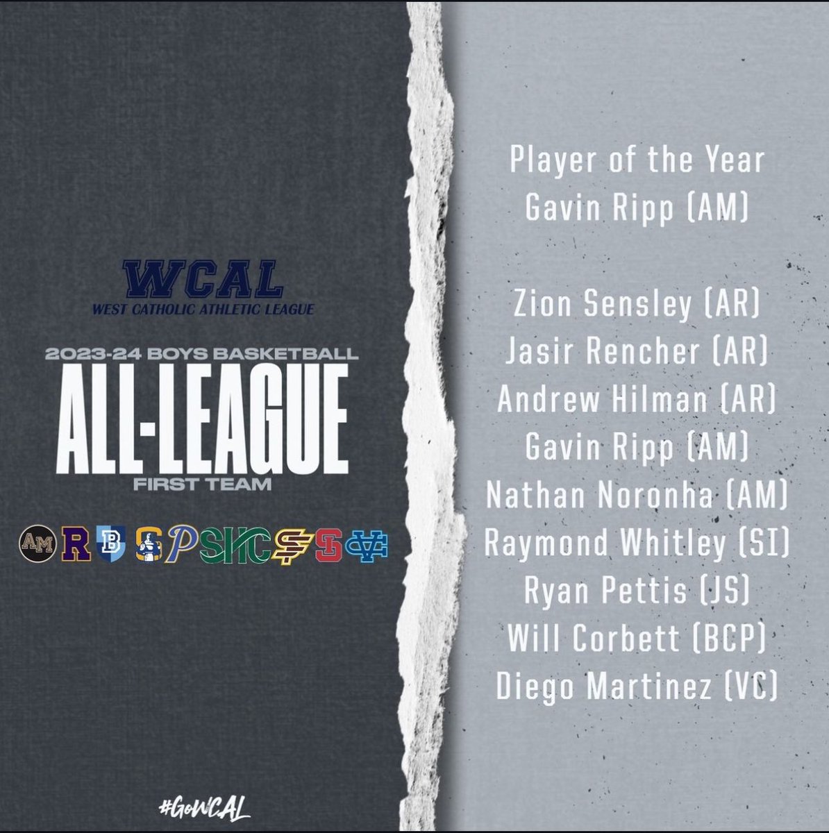 Blessed to be named to back to back <a href="/WCALSports/">WCALSports</a> first teams as a Freshman and a sophomore <a href="/SIscores/">SI Scores</a>