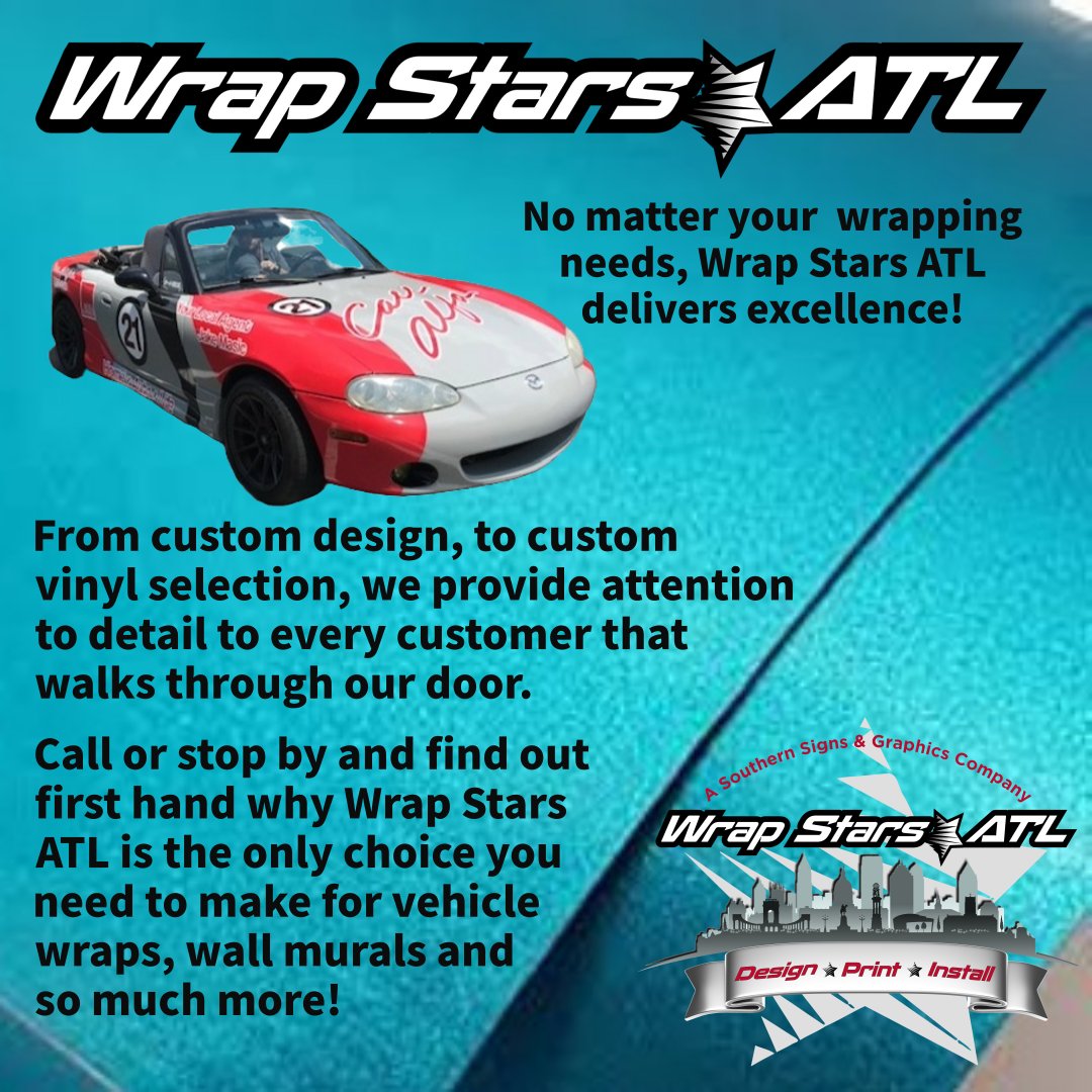 #wrapstarsatl #TheOriginal #custom #TheBestInTheCity #TheBestInTheBusiness #Atlanta #Kennesaw #woodstock #wallmural #vehiclewraps #windowgraphics #Roswell #Buckhead #Alpharetta #Cumming #Marietta #Kennesaw #Woodstock #Acworth #Milton #DesignExcellence