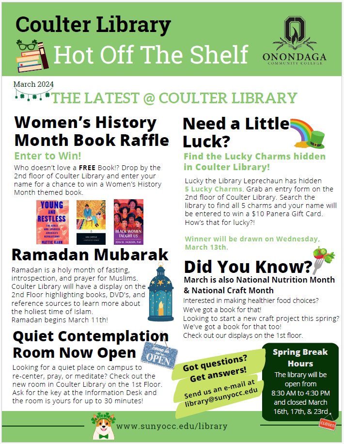 March 2024 Coulter Library Newsletter