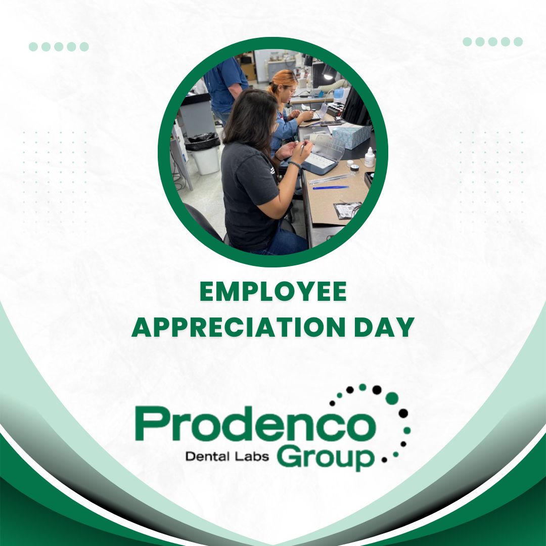 Today is Employee Appreciation Day!

We want to send out a heartfelt thank you to all our staff here at Prodenco Dental Labs!

We could not do it without our exceptional employees!

#employeeappreciationday #prodencodentallab #employeeappreciation #professionallab #dentallab