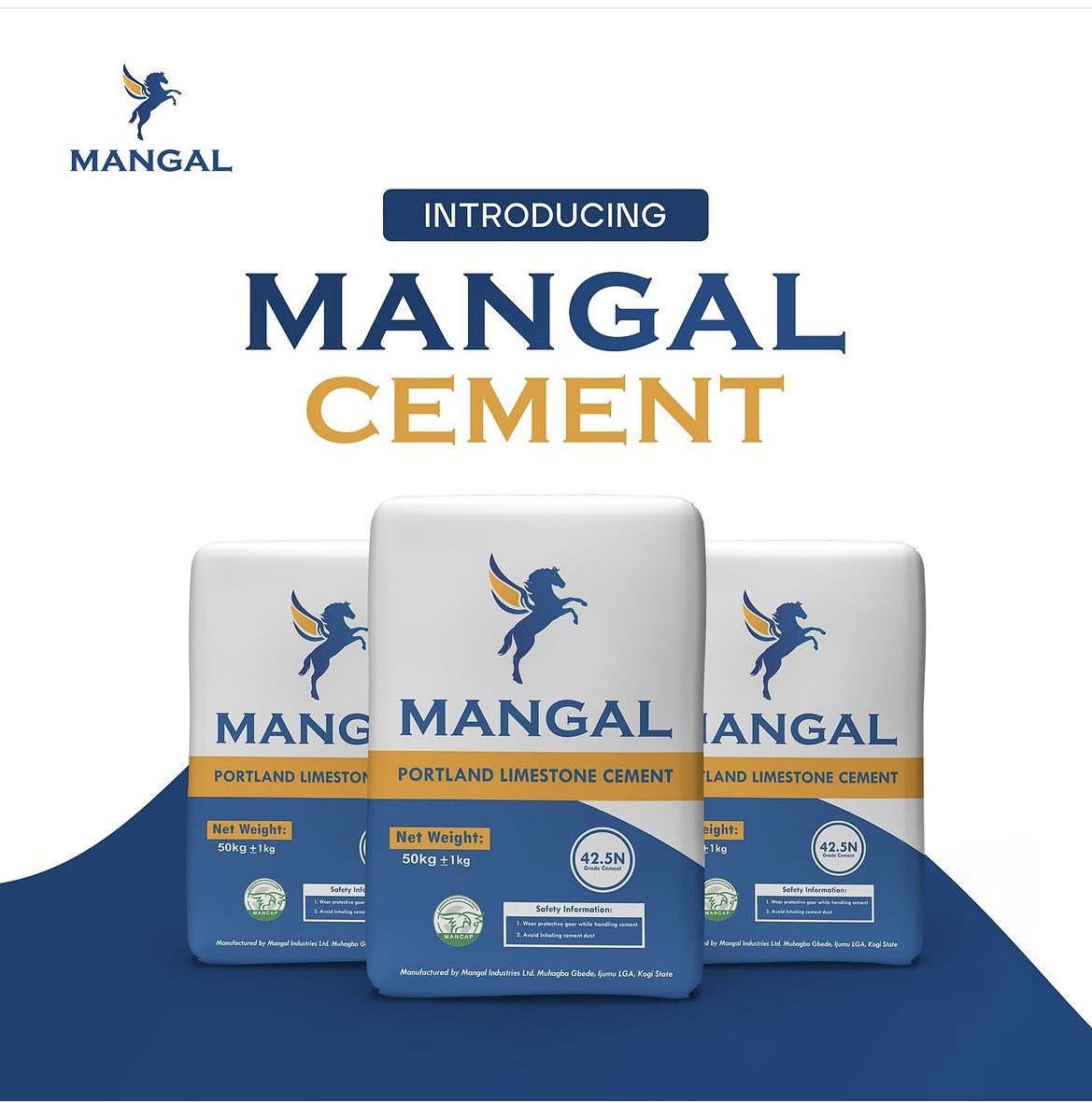 Introducing Mangal Cement. This March, let's lay the foundation for success and build dreams that touch the sky. Happy New Month from Mangal Cement!