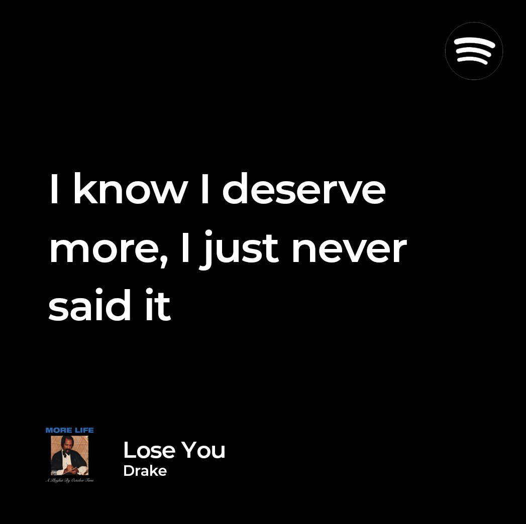 lose you / drake