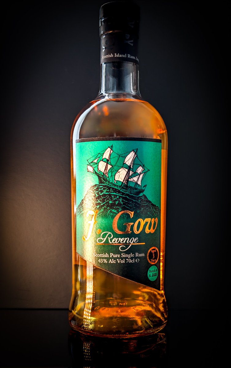 Batch 4 of Revenge is now available from our website. 
3 year old ex bourbon cask blended with 4 year old virgin oak cask aged rum. 
Use code BATCH4 at checkout for free shipping all weekend. ☠️🥃⚓

jgowrum.com/product/revenge