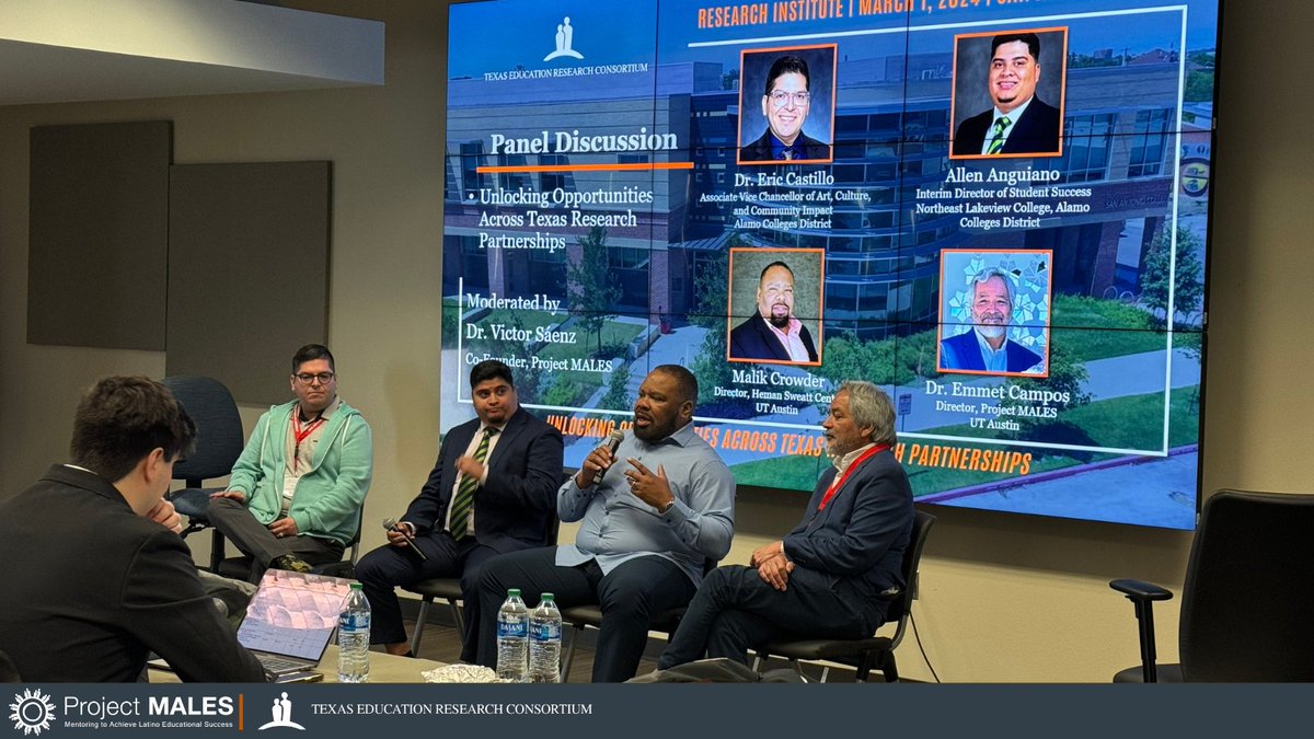 During a panel conversation, Malik Crowder, Director of the Heman Sweatt Center for Leadership and Learning at UT Austin, shared valuable insights on how to effectively support our collegiate men.