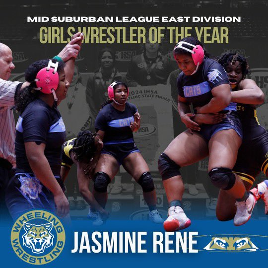 WHSactivities's tweet photo. Congratulations to sophomore Jasmine Rene on being named the MSL East Girls Wrestler of the Year!  Also huge shoutout to Coach Piltaver on MSL East Girls Wrestling Coach of the Year honors! 🐱 🤼 🏆 🏅 Wildcat Pride! https://t.co/pDTo1NGC48