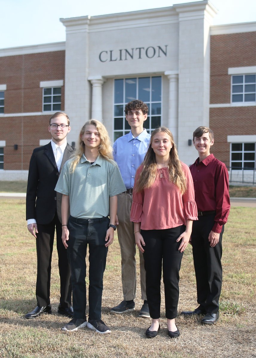 Clinton High School’s five National Merit Semifinalists have been announced as 2024 National Merit Finalists. Musa Blake, Benjamin Gibson, Timothy Leach, Benjamin Parks and Nadia Wilson each met the requirements established by the National Merit Scholarship Program.