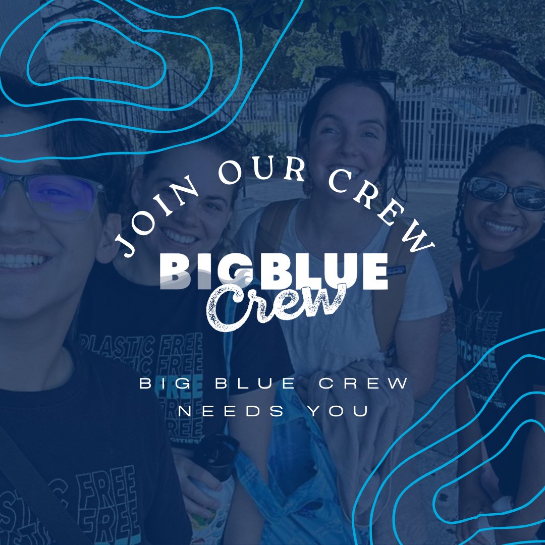 🌊 Our community of activists is united in the passion to inspire and protect our ocean. And don't worry if you don't live near Miami, we have crew all over the world making a splash for ocean conservation! Everybody is welcome, so come join us at bigblueandyou.org/big-blue-crew
