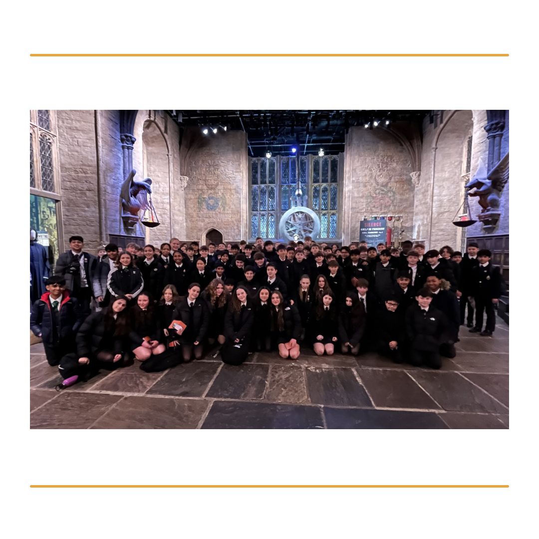Year 8 had a magical day at Warner Bros Studios!

One of our students, Joe Clark, has written about their trip:

'There were many interactive features throughout this trail such as moving objects and the opportunity to take photos on the broom!'