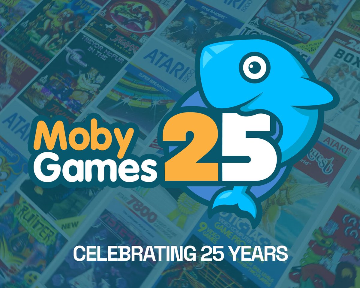 Can you believe it? MobyGames has now been documenting and preserving video game history for a quarter century! Since March 1st, 1999.

To date we've catalogued over 350,000 games &amp; add-ons, 1M+ people, 50k+ companies, and more.