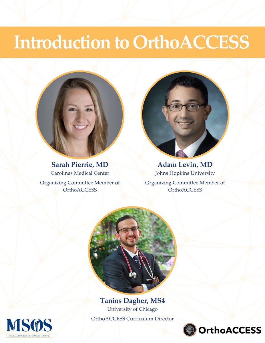 📣Introducing Panel #1 of the MSOS Sub-I Summit: Introduction to OrthoACCESS 🦴

✨Be sure to register using the link below and join us on Sunday, March 24th from 9:30am to 1:15pm EST. Attend this panel and learn how to utilize valuable study resources with @orthoaccessinfo.…