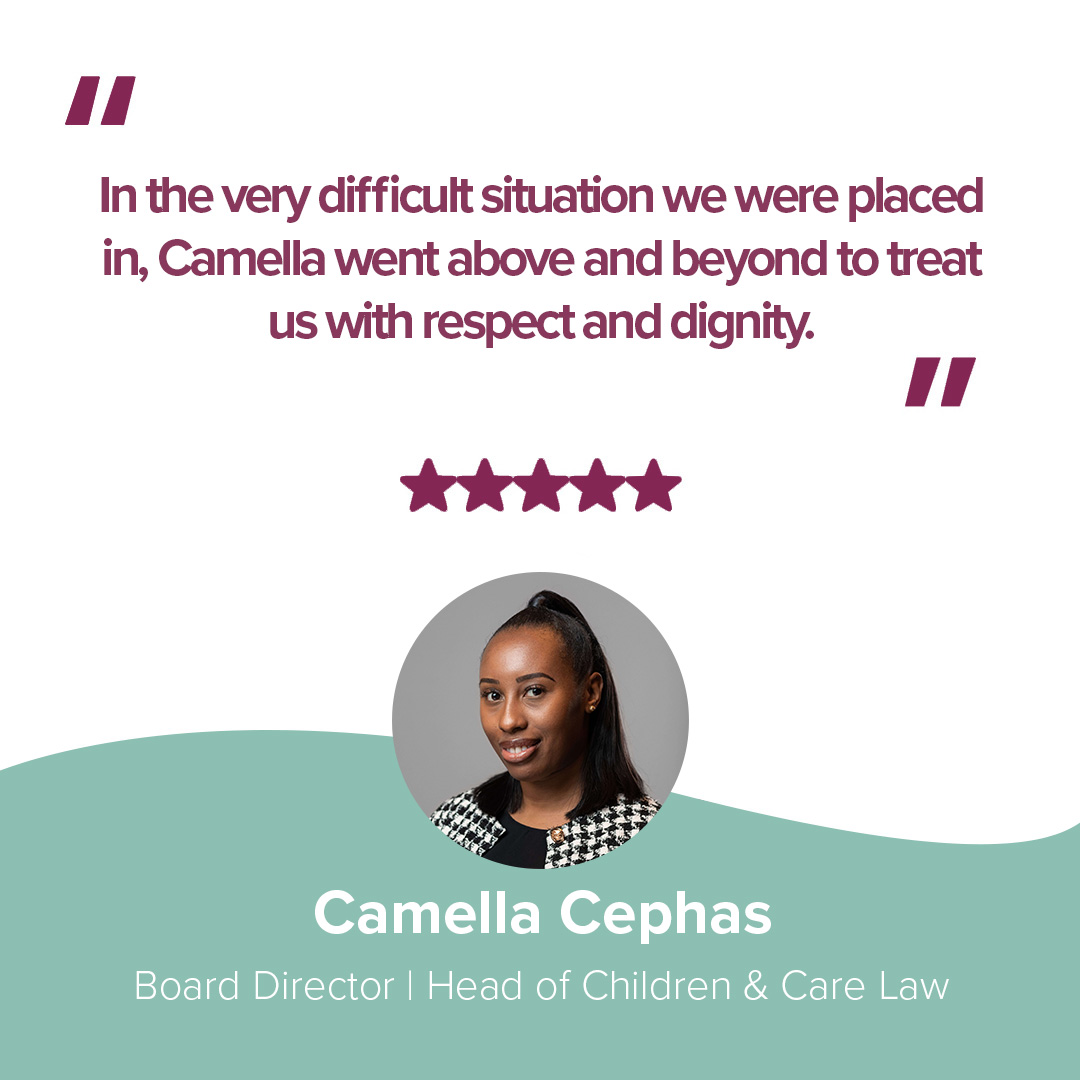 Ending the week on a high note with heartfelt feedback for Camella - one of our incredible Board Directors and Head of Children & Care Law at WSP Solicitors.#ClientFeedback #LegalExcellence #TeamWSP 💼 wspsolicitors.com/people/camella…