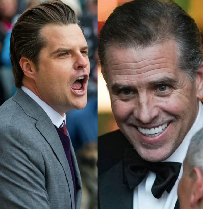 BREAKING: Hunter Biden absolutely destroys MAGA Congressman Matt Gaetz during a hearing for the Republicans' sham impeachment hearing, refusing to pull any punches with the alleged sex trafficker. This is just too perfect... 'Mr. Gaetz, look me in the eye. You really think