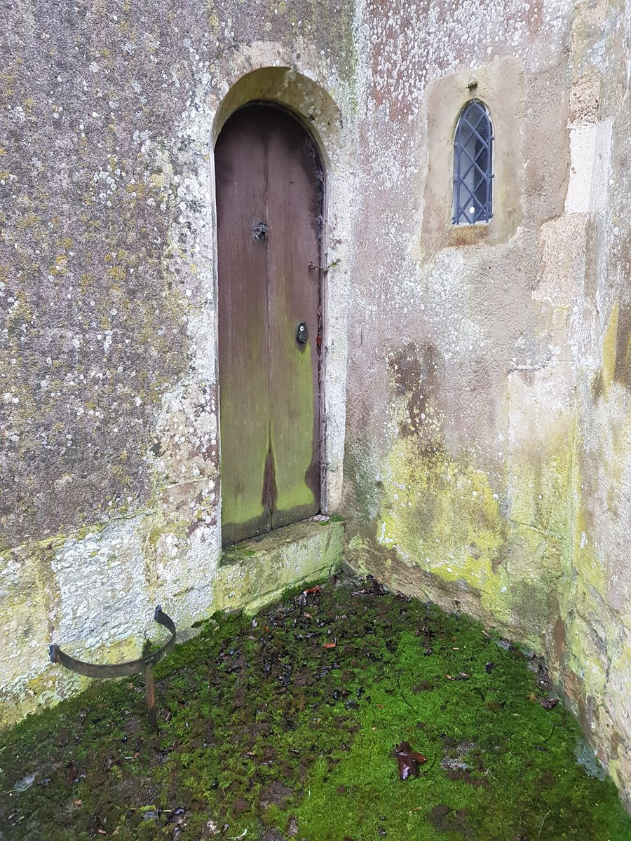 Some #MouseExtrabits from #AllSaintsEnford (5/5): Two C13 door surrounds. Cavetto moulded shouldered door to the sacristy (left), recessed door with multiple (mead induced?) moulded yet wonky arches set between the chancel and sacristy walls (right).