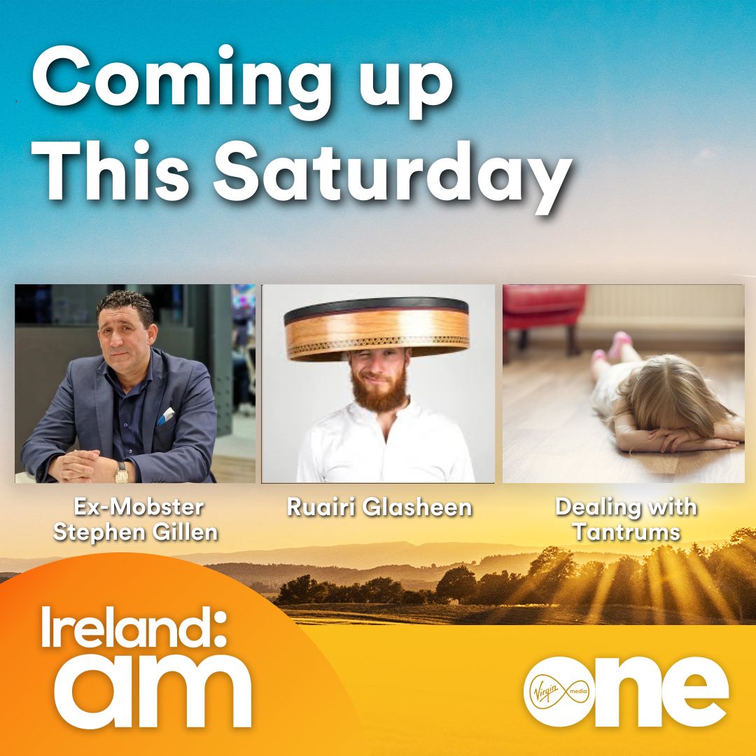 Tomorrow on #IrelandAM: We're joined by Stephen Giillen who spent 18 years behind bars🚔 Ruairi Glasheen will be sharing his discoveries about the Irish instrument called the bodhrán🎶 + Our parenting expert will have plenty of advice on dealing your child's tantrums🥺