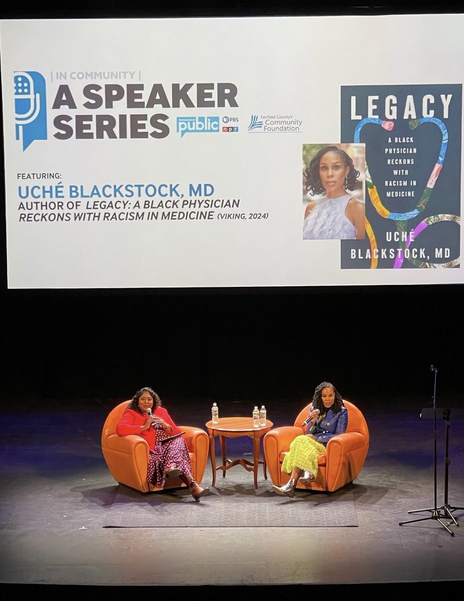 uché blackstock, md (@uche_blackstock) on Twitter photo I’m in a tender mood. It usually happens after my book events because of the magical energy - hope, passion, and determination!!
Last night, in Norwalk, CT, I discussed my NYT bestseller LEGACY: A Black Physician Reckons with Racism in Medicine with <a href="/wnpr/">Connecticut Public</a>’s Lucy Nalpathanchil! I’m in a tender mood. It usually happens after my book events because of the magical energy - hope, passion, and determination!!
Last night, in Norwalk, CT, I discussed my NYT bestseller LEGACY: A Black Physician Reckons with Racism in Medicine with <a href="/wnpr/">Connecticut Public</a>’s Lucy Nalpathanchil!