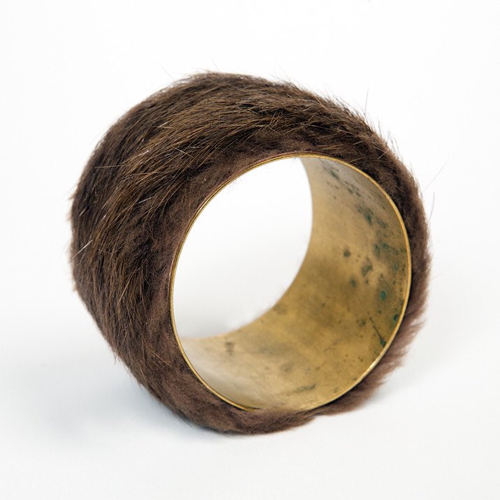 thé braid ties were an homage to the surrealist element of hair inspired by Pippa Garner, Mimi Parent, and the fur bracelet designed by Meret Oppenheim for Elsa Schiaparelli!