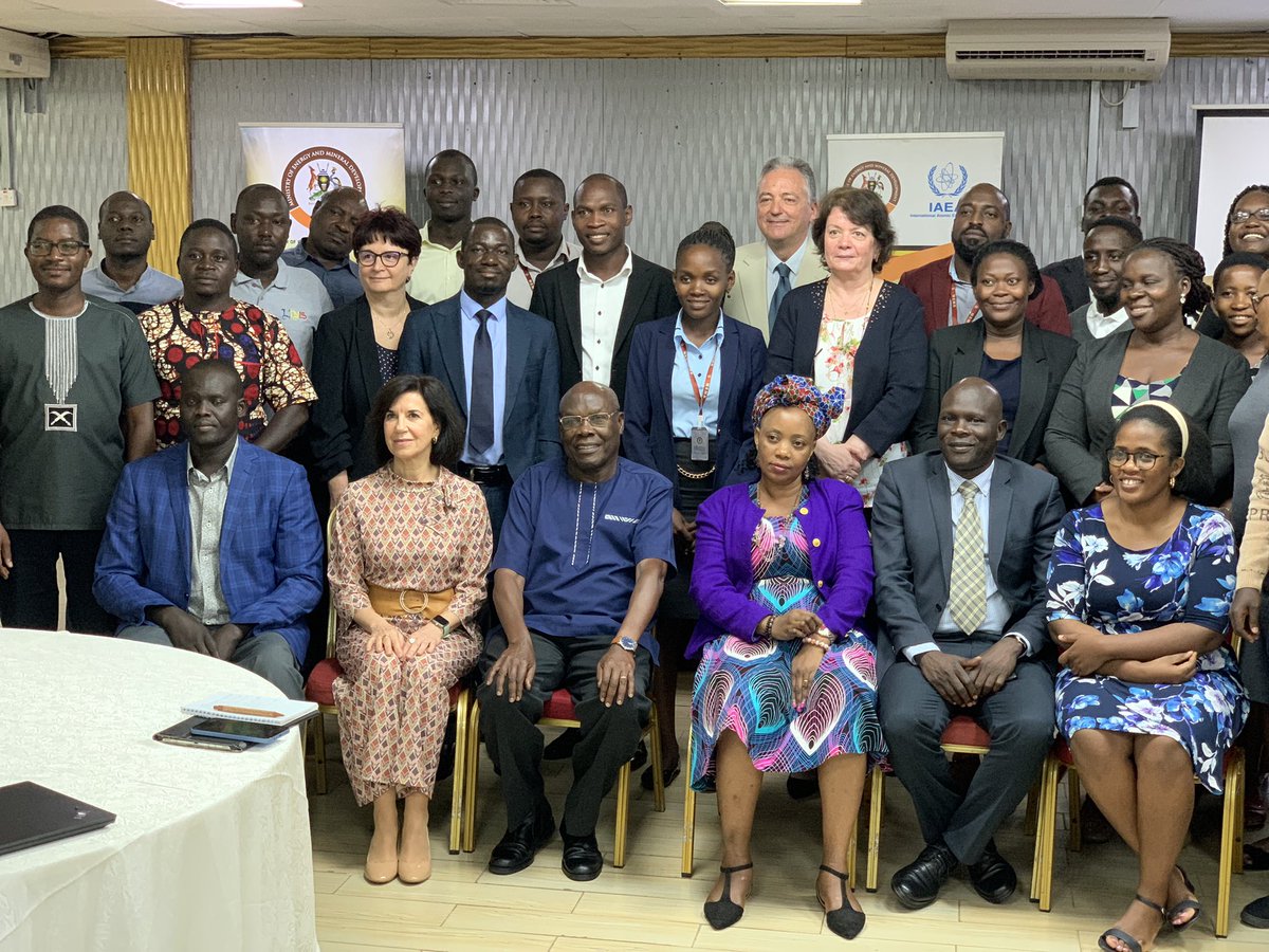 Today I was delighted to officially close the International Atomic Energy Agency (IAEA) expert mission on spent fuel and radioactive waste strategy for Uganda at Hotel Africana.