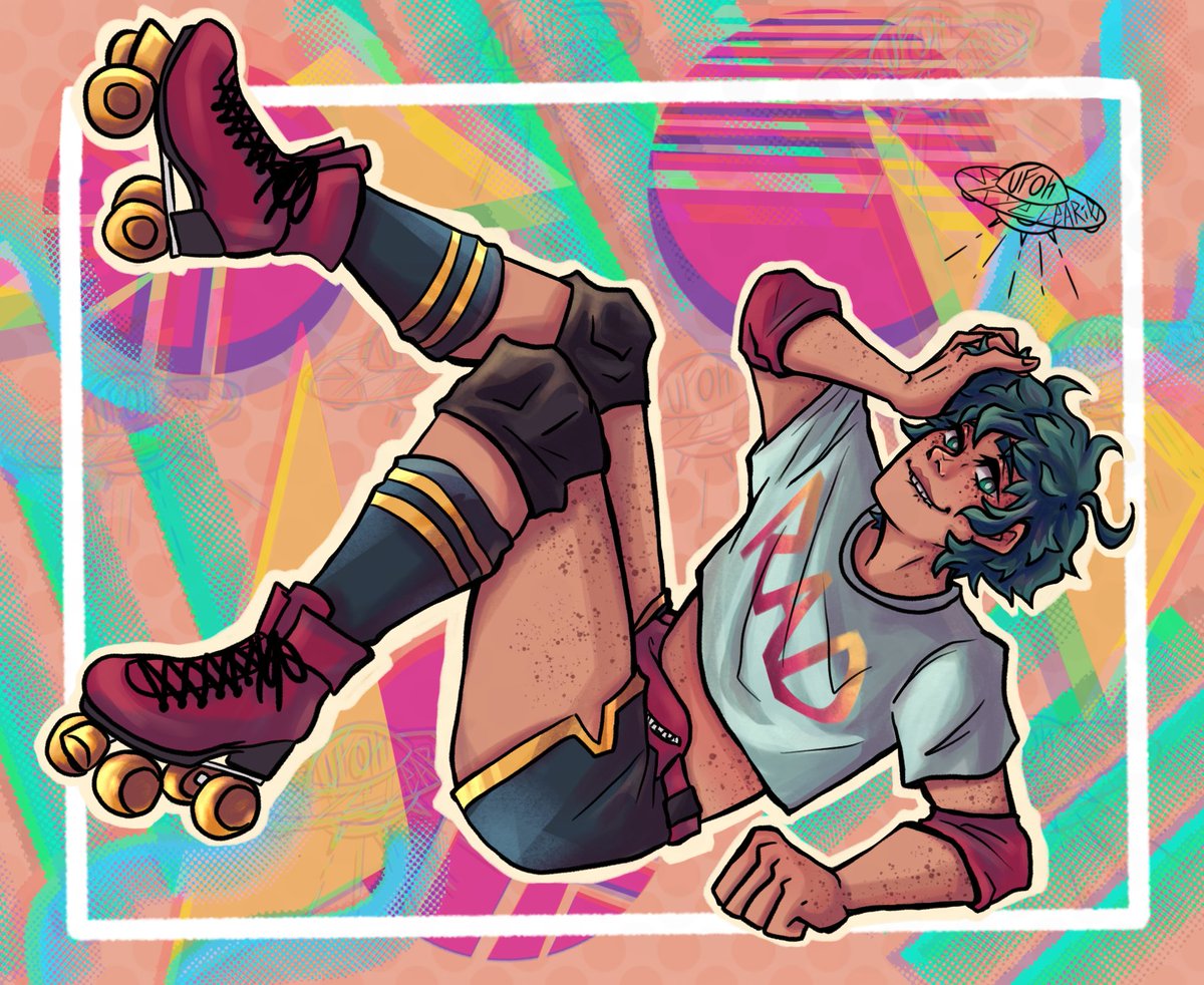 Revisiting my 80s rollerskate AU~