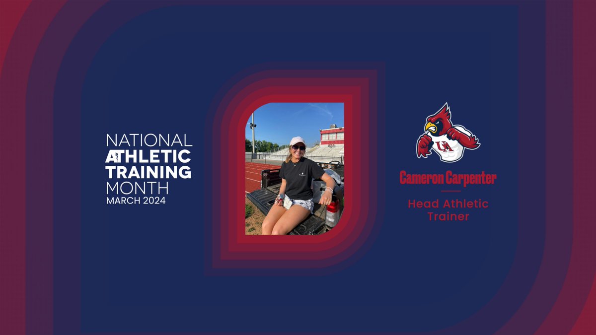 Union Academy Athletics (@uaathletics) on Twitter photo March is National Athletic Training Month! 🎉 Shoutout to our incredible athletic trainer, <a href="/cameronhudson53/">Cameron Carpenter, LAT, ATC</a>! Your dedication to keeping our athletes in top shape doesn't go unnoticed. 🙌 #NATM #CardinalPride March is National Athletic Training Month! 🎉 Shoutout to our incredible athletic trainer, <a href="/cameronhudson53/">Cameron Carpenter, LAT, ATC</a>! Your dedication to keeping our athletes in top shape doesn't go unnoticed. 🙌 #NATM #CardinalPride