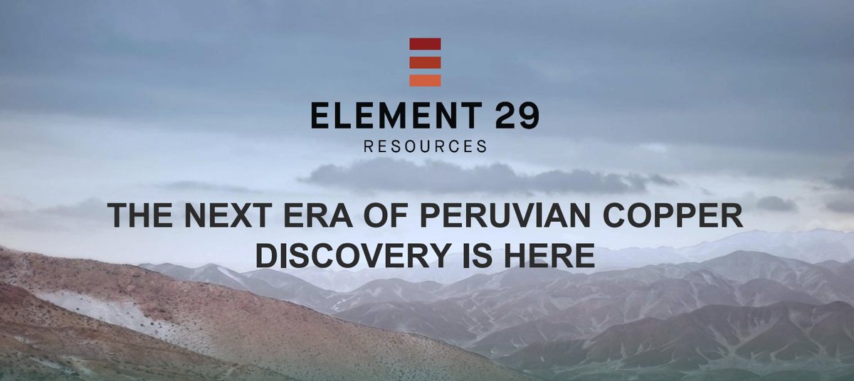 Element 29 Resources Welcomes Manuel Montoya as Chief Technical Officer, Accelerating Copper Project Advancements in Peru! 🌐⛏️ $ECU #CopperExploration #MiningLeadership #Mining

Read more: ibn.fm/hCAIe