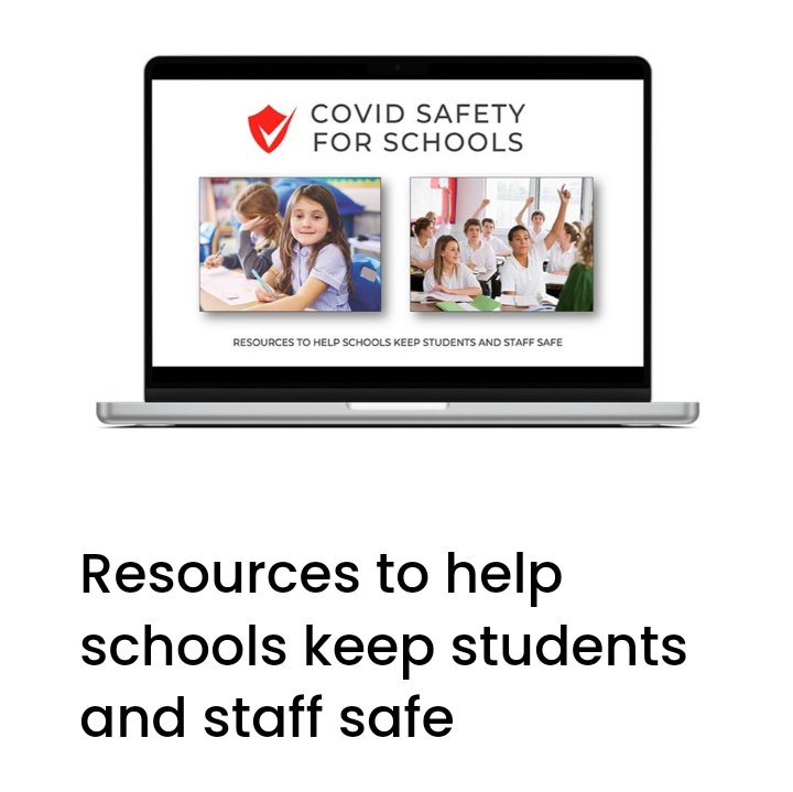 Front page of the Covid Safety for Schools website.