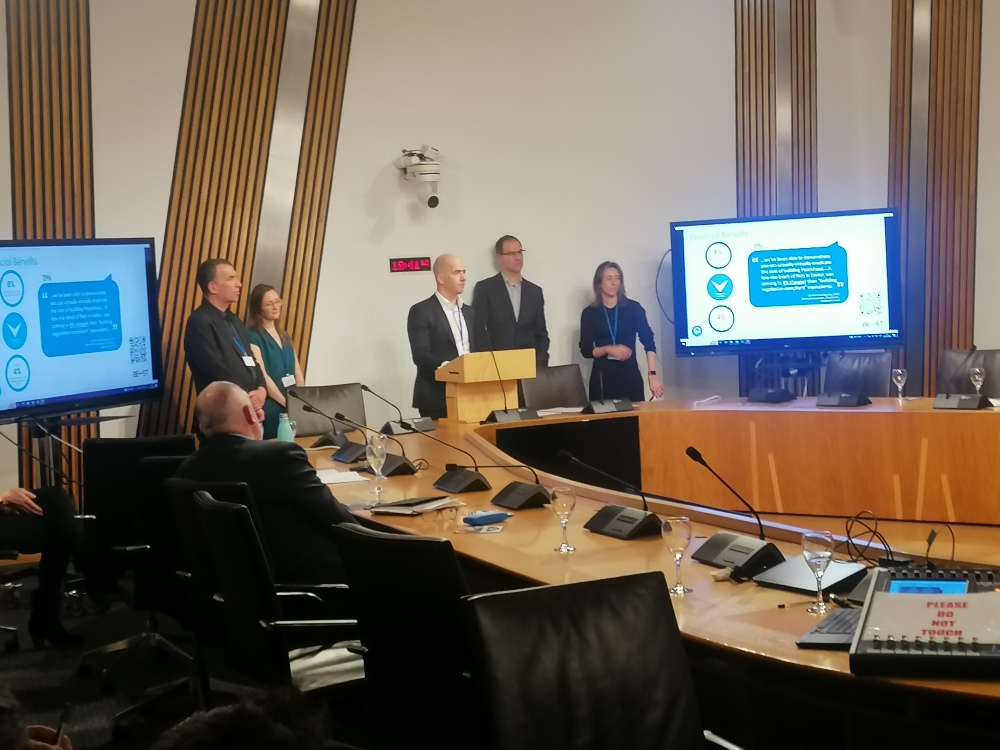 A big thanks to all who contributed to this week's MSP reception @ScotParl with @AlexRowleyFife. A great chance to preview our vision of how the Scottish Passivhaus equivalent could be delivered. bit.ly/PHTMSPEvent @BE_STbuild @morrisonbuilds @ArchitypeUK @johngilbertarch