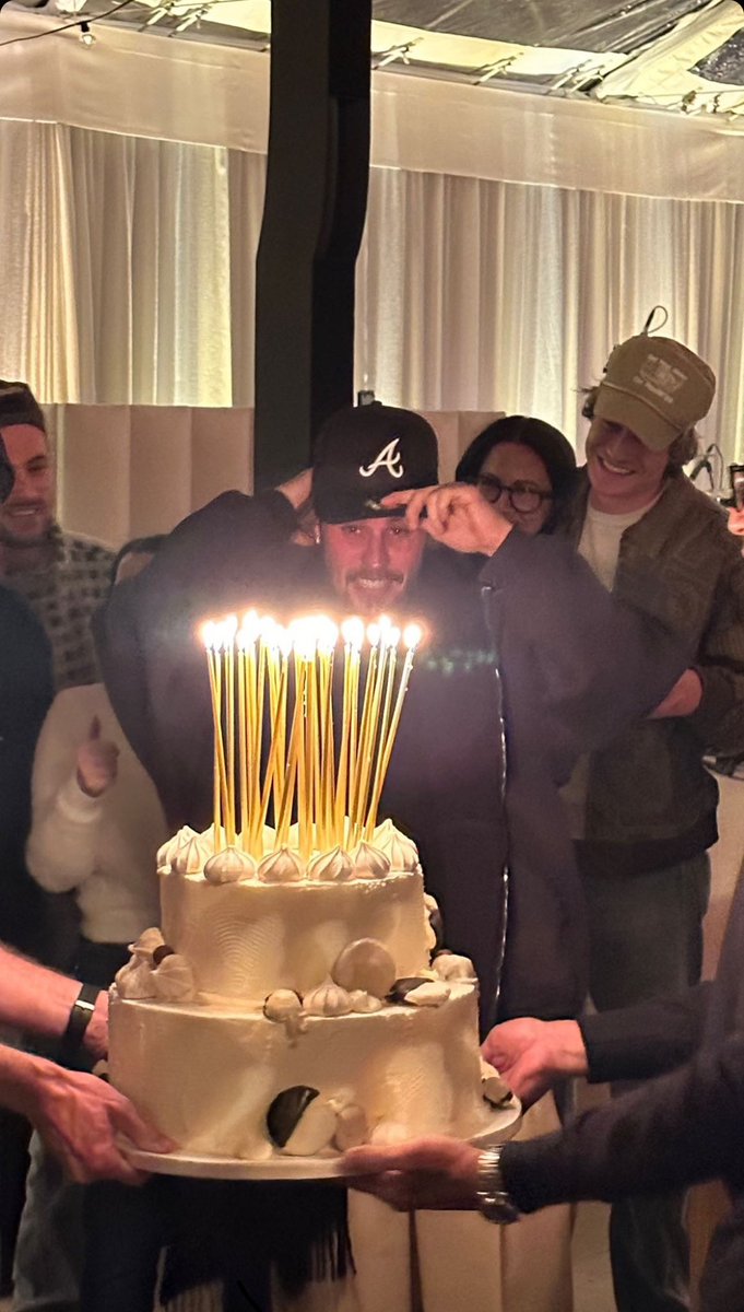 Photo of Justin Bieber celebrating his 30th birthday with friends! | Credit: Jason Kennedy via Instagram Stories.