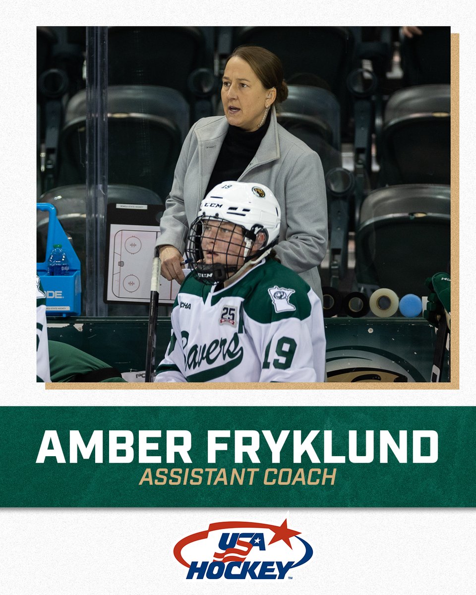 Bemidji State Womenโs Hockey (@bsubeaverswhky) on Twitter photo Congrats to our very own <a href="/Fryk04/">Amber Fryklund</a> on being named an Assistant Coach for <a href="/usahockey/">USA Hockey</a> for the 2025 US u-18 Women's National Team!
The 2025 IIHF u-18 Women's World Championship will take place Jan. 5-12, 2025 in Vantaa, Finland!
#GoBeavers #BeaverTerritory Congrats to our very own <a href="/Fryk04/">Amber Fryklund</a> on being named an Assistant Coach for <a href="/usahockey/">USA Hockey</a> for the 2025 US u-18 Women's National Team!
The 2025 IIHF u-18 Women's World Championship will take place Jan. 5-12, 2025 in Vantaa, Finland!
#GoBeavers #BeaverTerritory